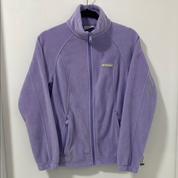 COLUMBIA Purple Fleece Jacket - Picture 1 of 5